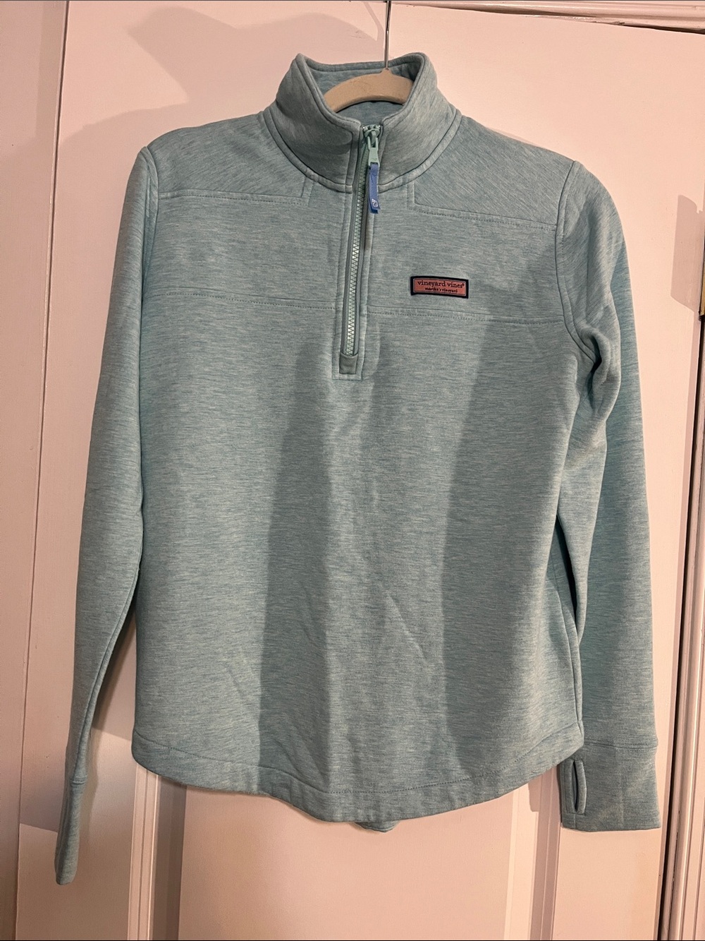 Vineyard Vines women Aqua Quarter-Zip The Shep Shirt size xs extra small woman